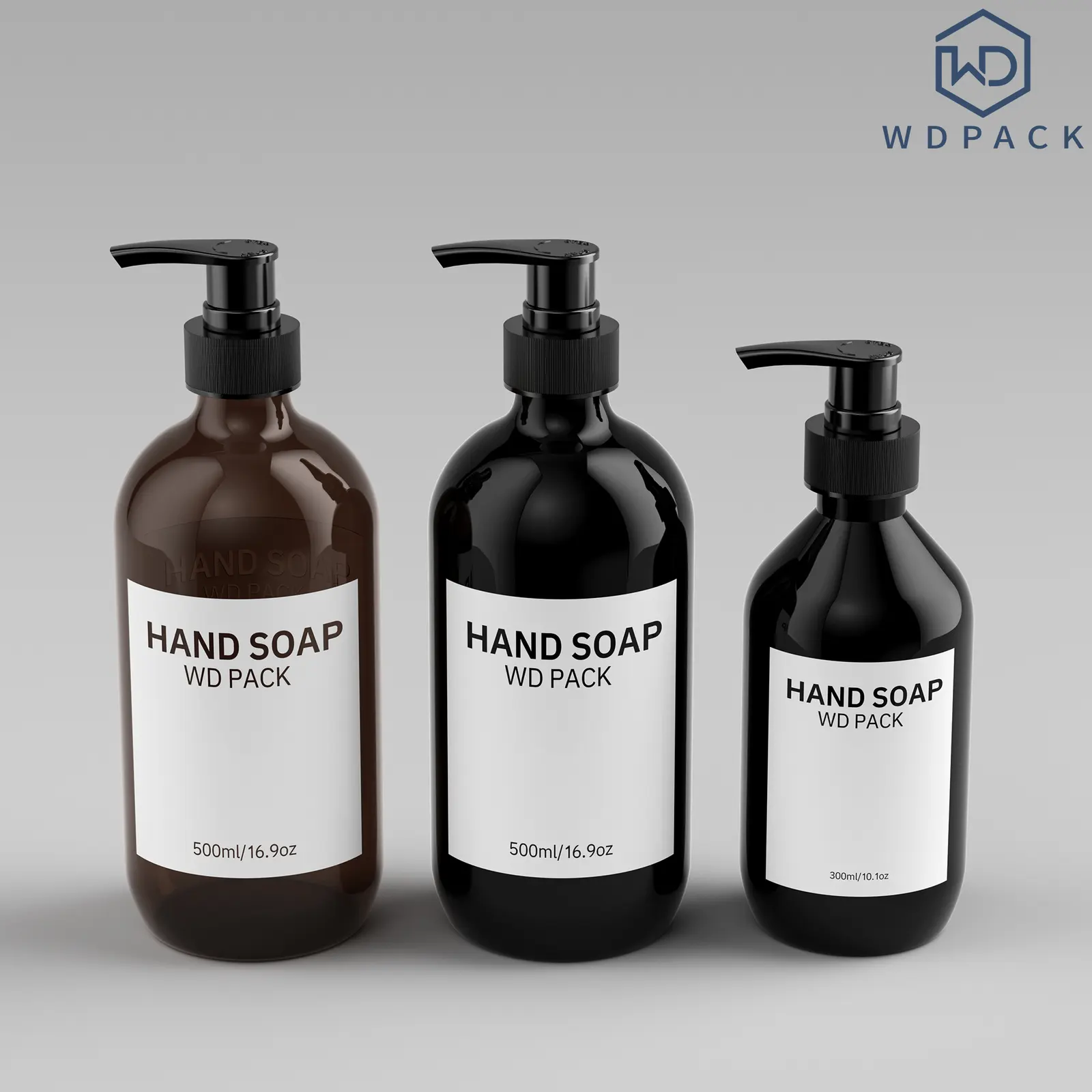 WDHT11 Wash and personal care bottles
