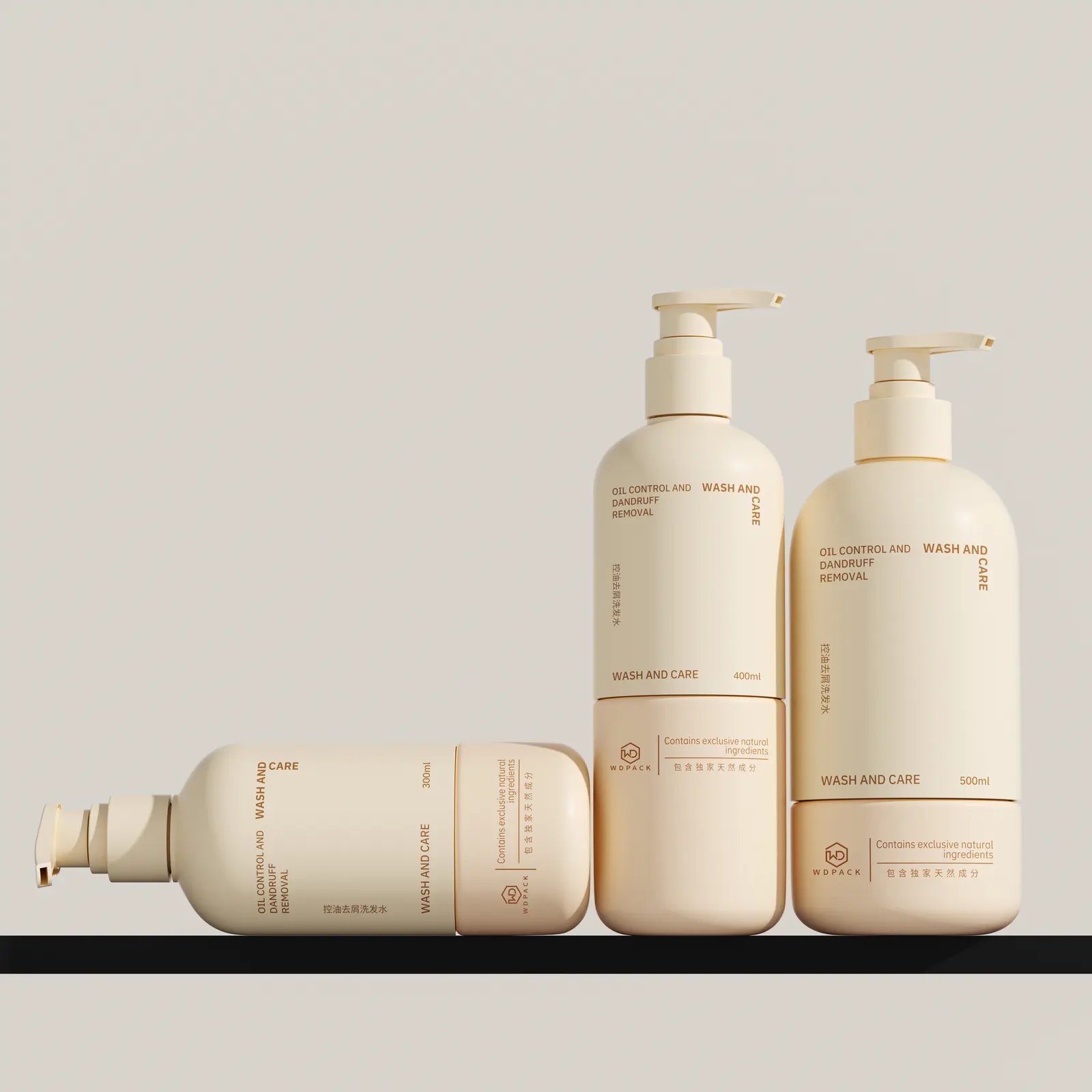 WDHT42 Wash and personal care bottles