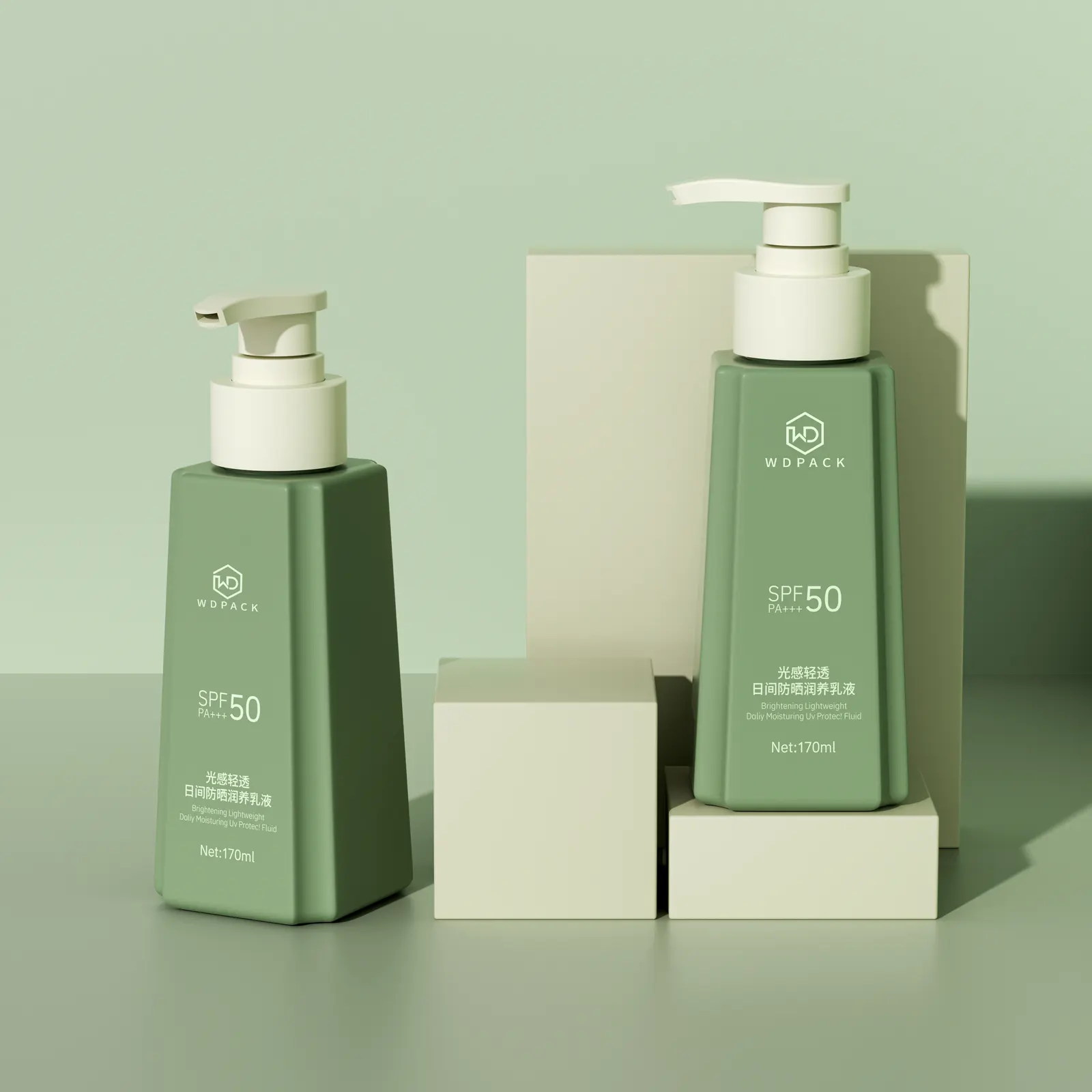 WDL17 Lotion and pump packaging