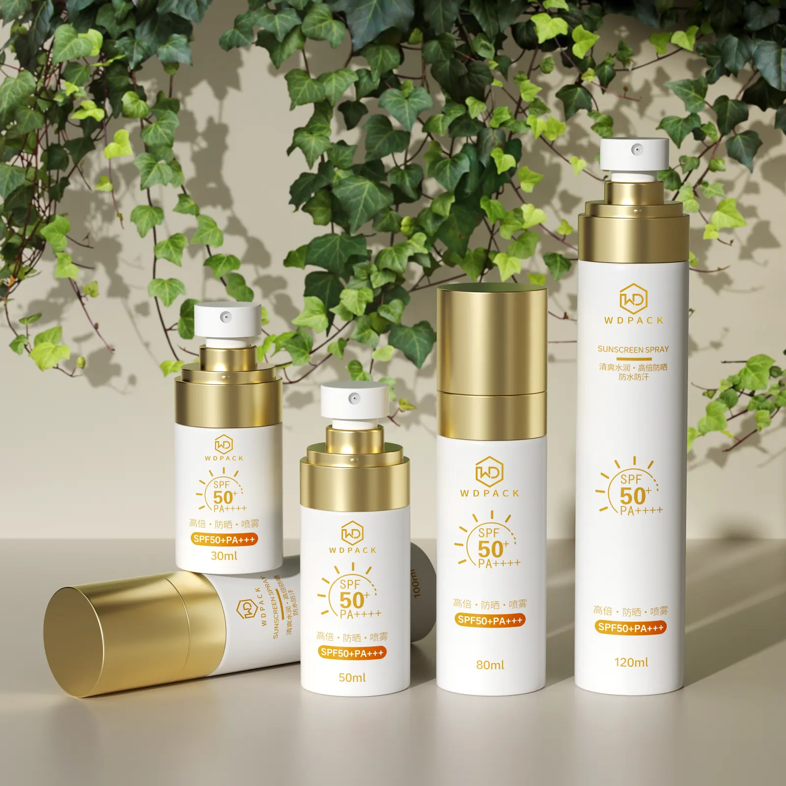 WDS01 skincare bottle models by WDPACK