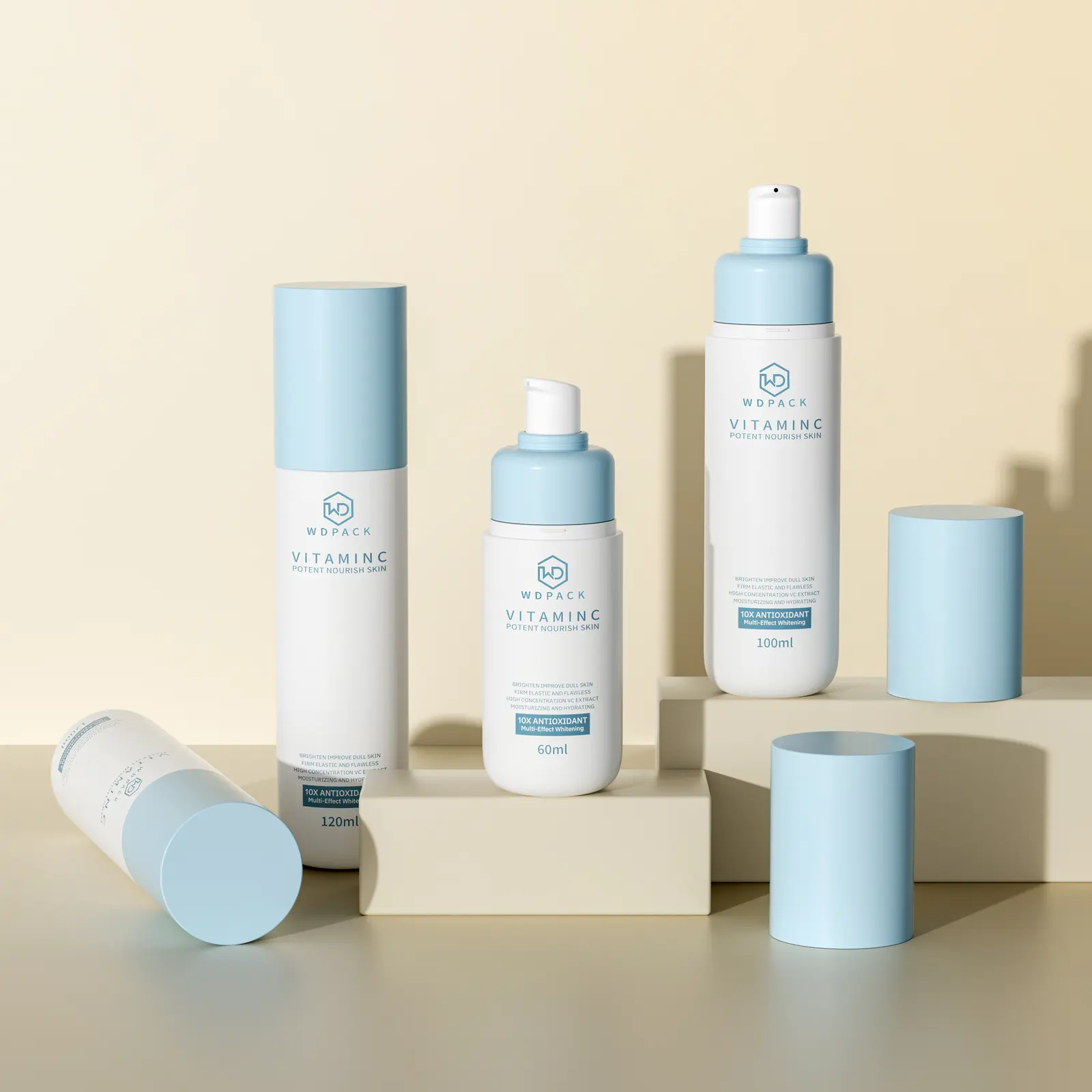 WDS02 Skincare packaging and dispensing bottles