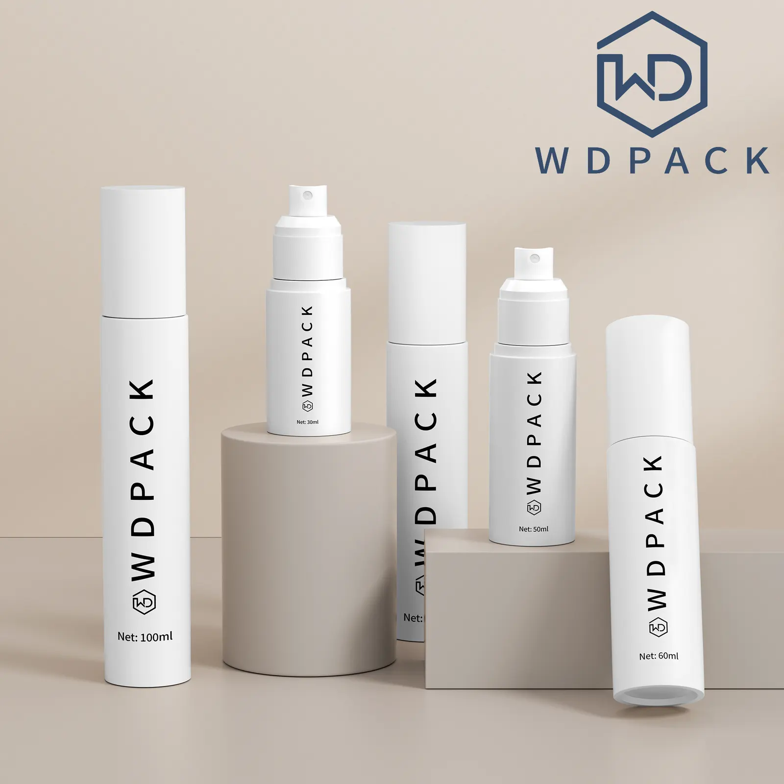 WDS09 Skincare packaging and dispensing bottles