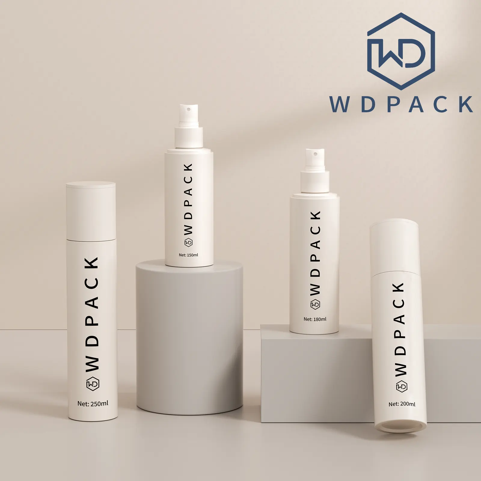 WDS11 Skincare packaging and dispensing bottles