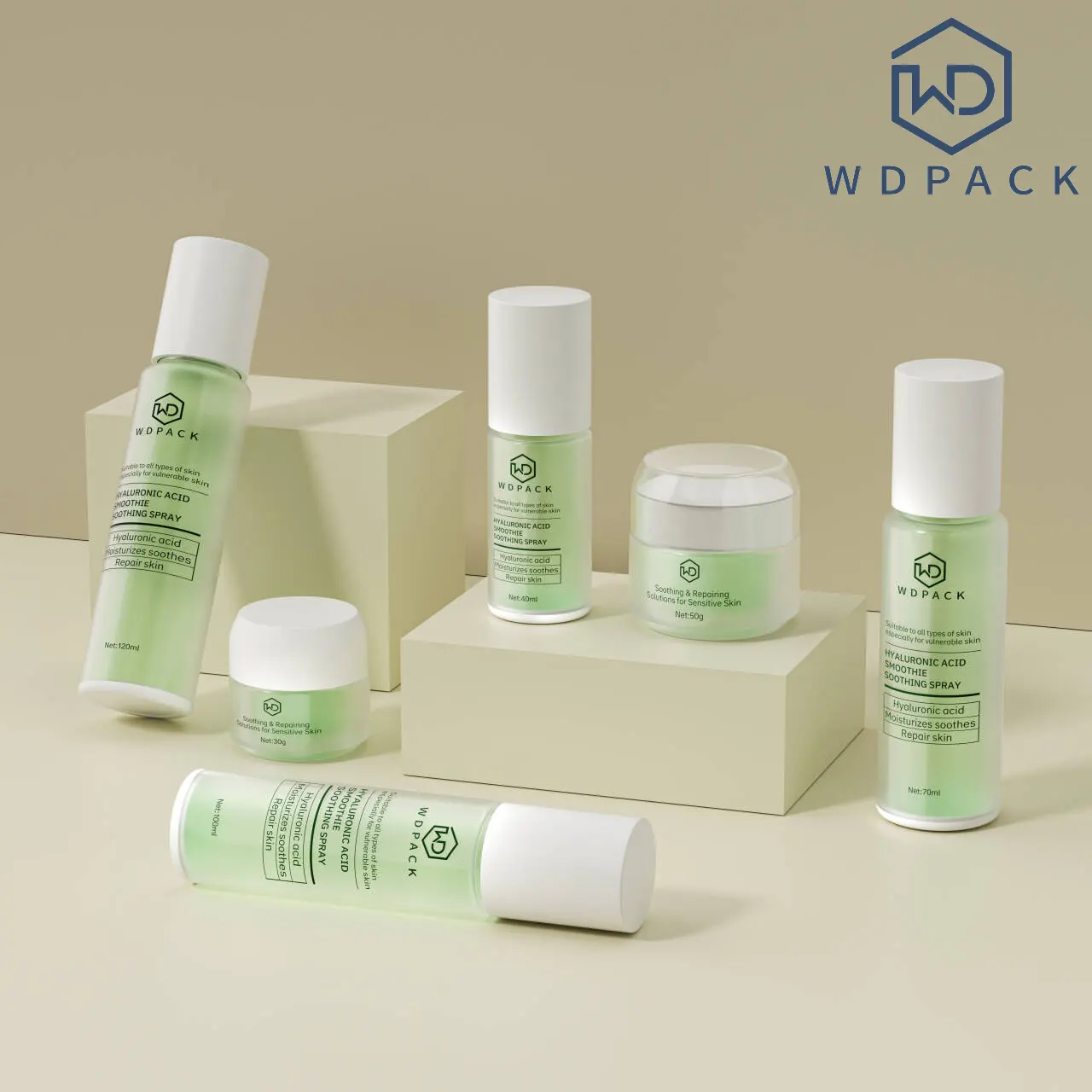 WDS21 Skincare packaging and dispensing bottles