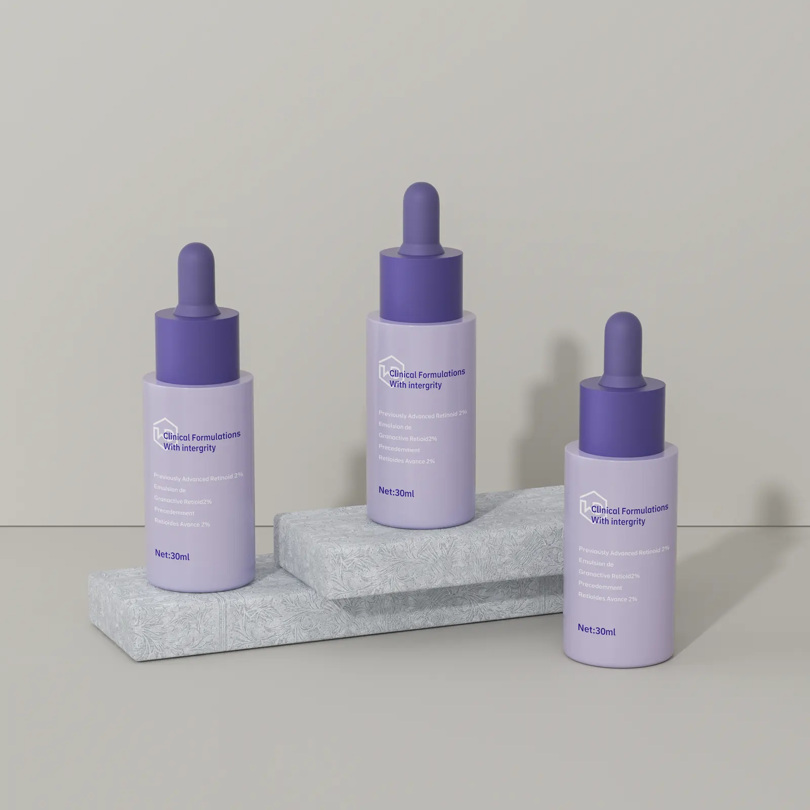 WDS27 Skincare packaging and dispensing bottles
