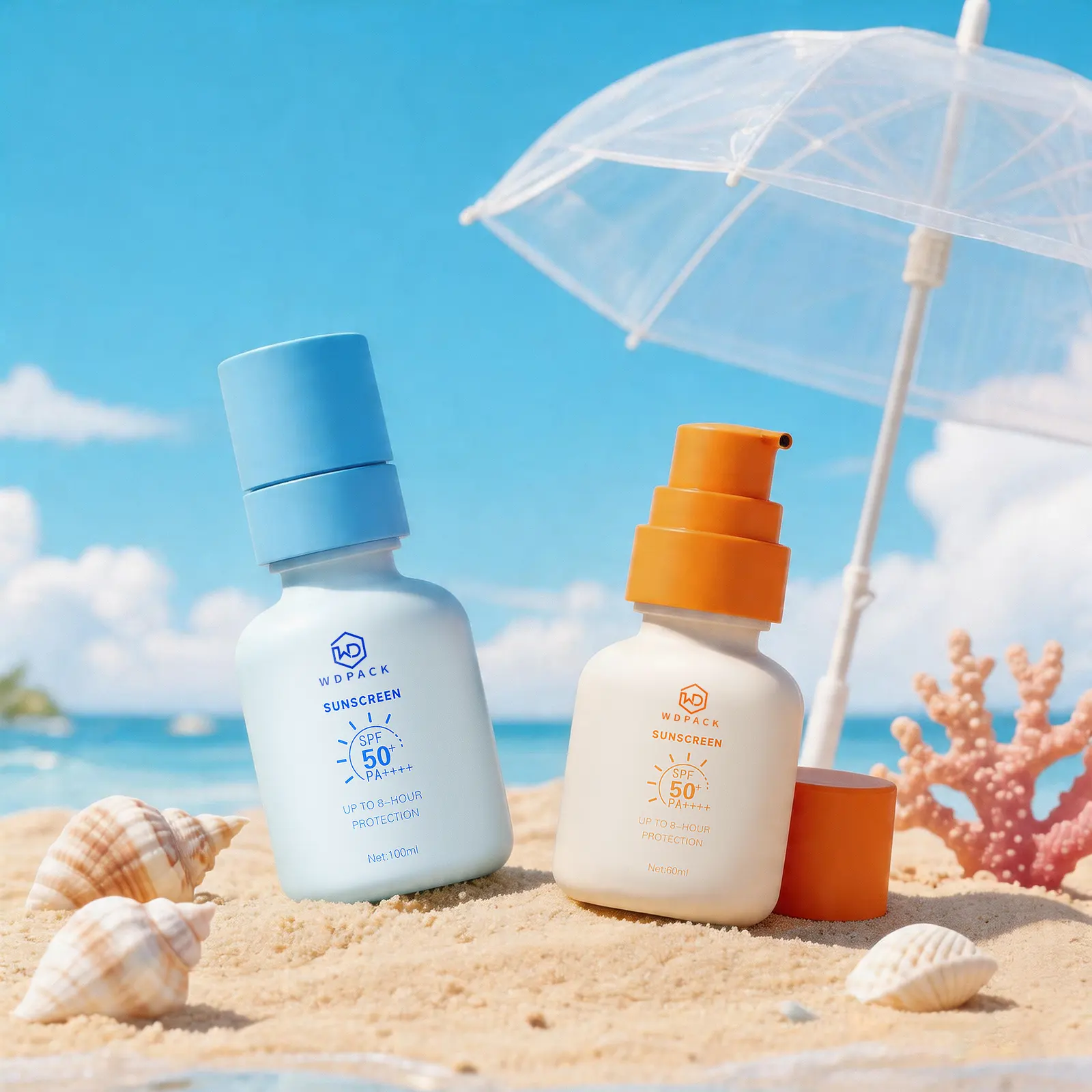 WDS31 Skincare packaging and dispensing bottles