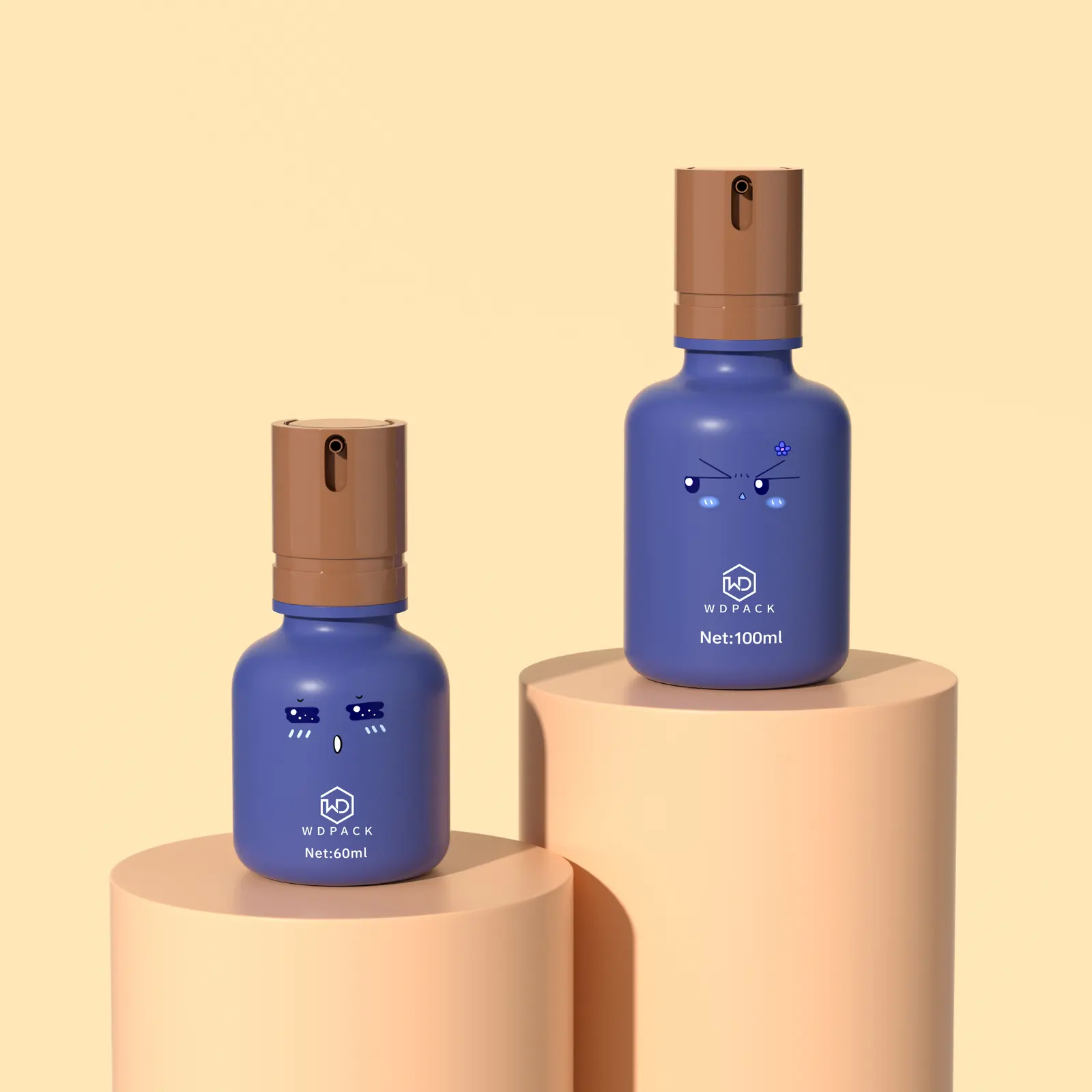 WDS32 Skincare packaging and dispensing bottles