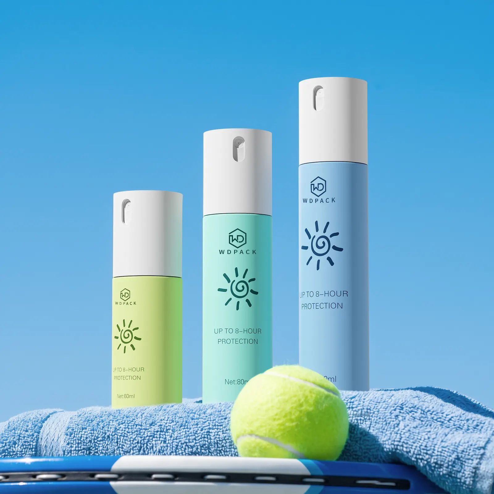 WDS33 Skincare packaging and dispensing bottles