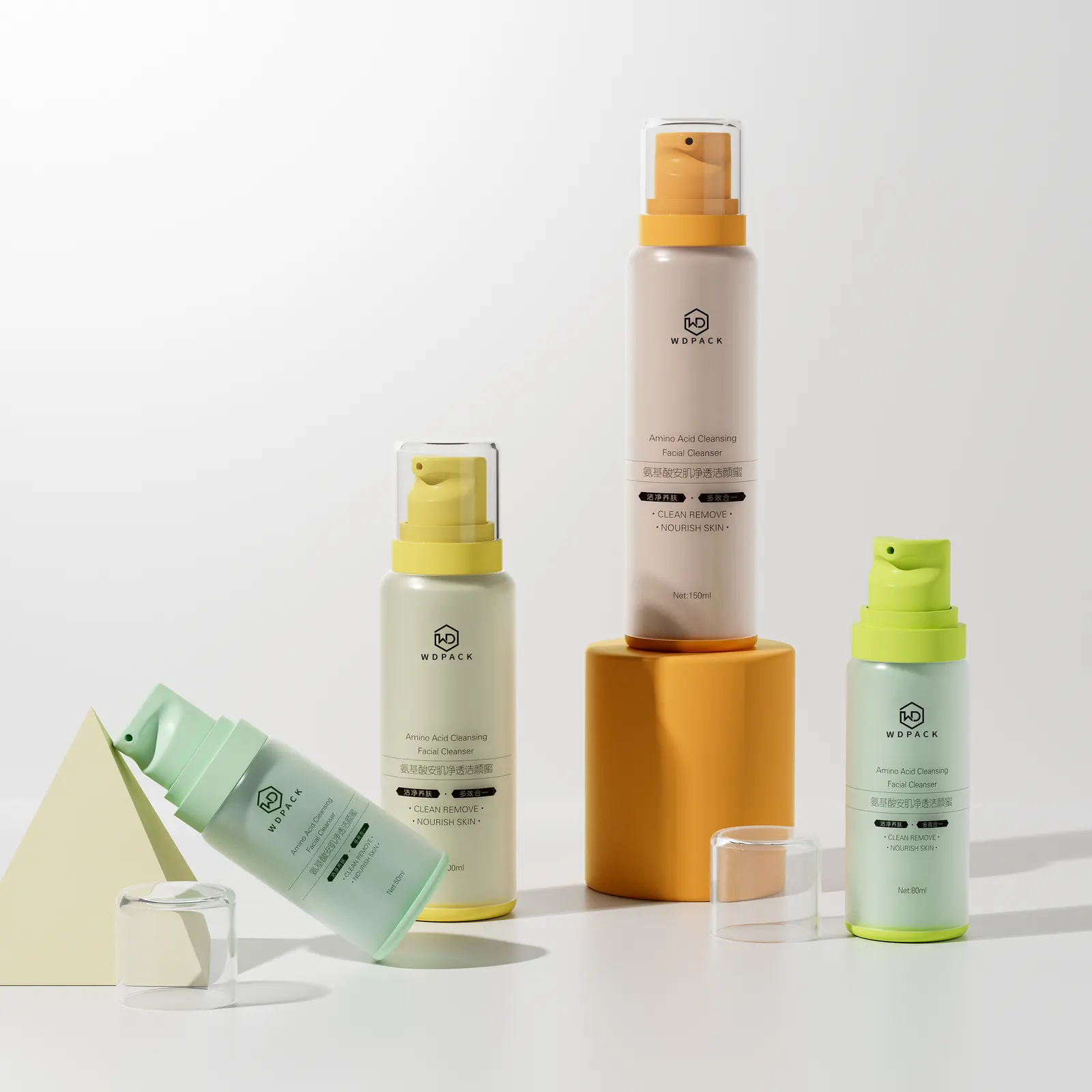 WDS35 Skincare packaging and dispensing bottles