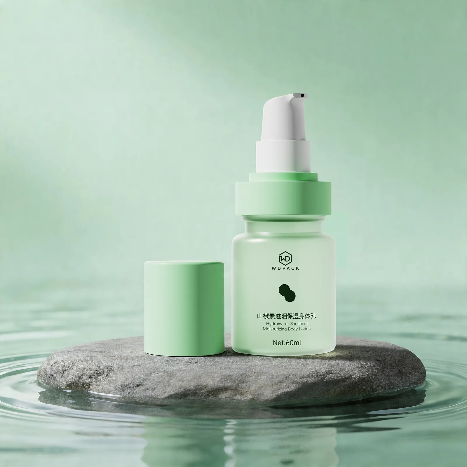 WDS36 Skincare packaging and dispensing bottles