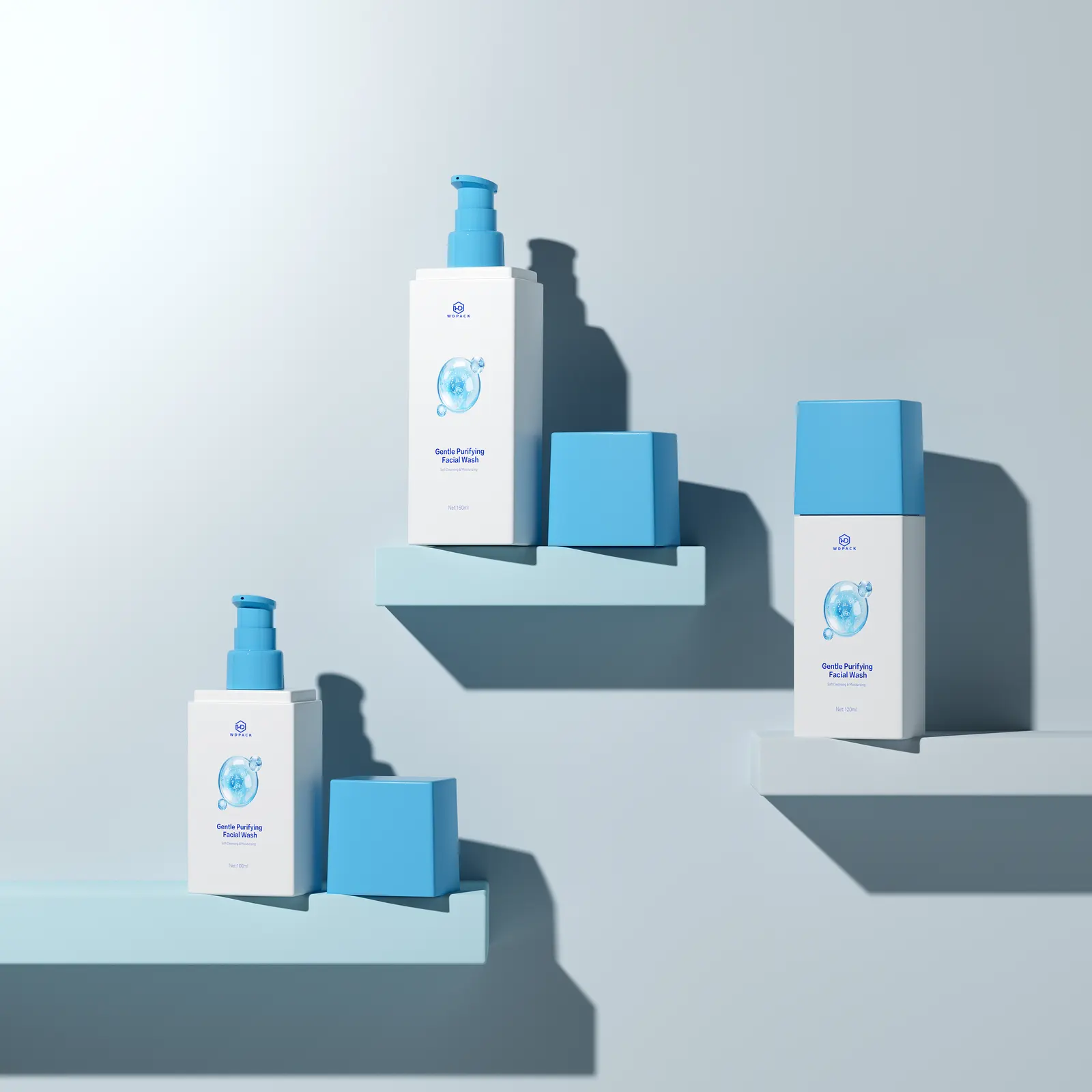 WDS46 Skincare packaging and dispensing bottles