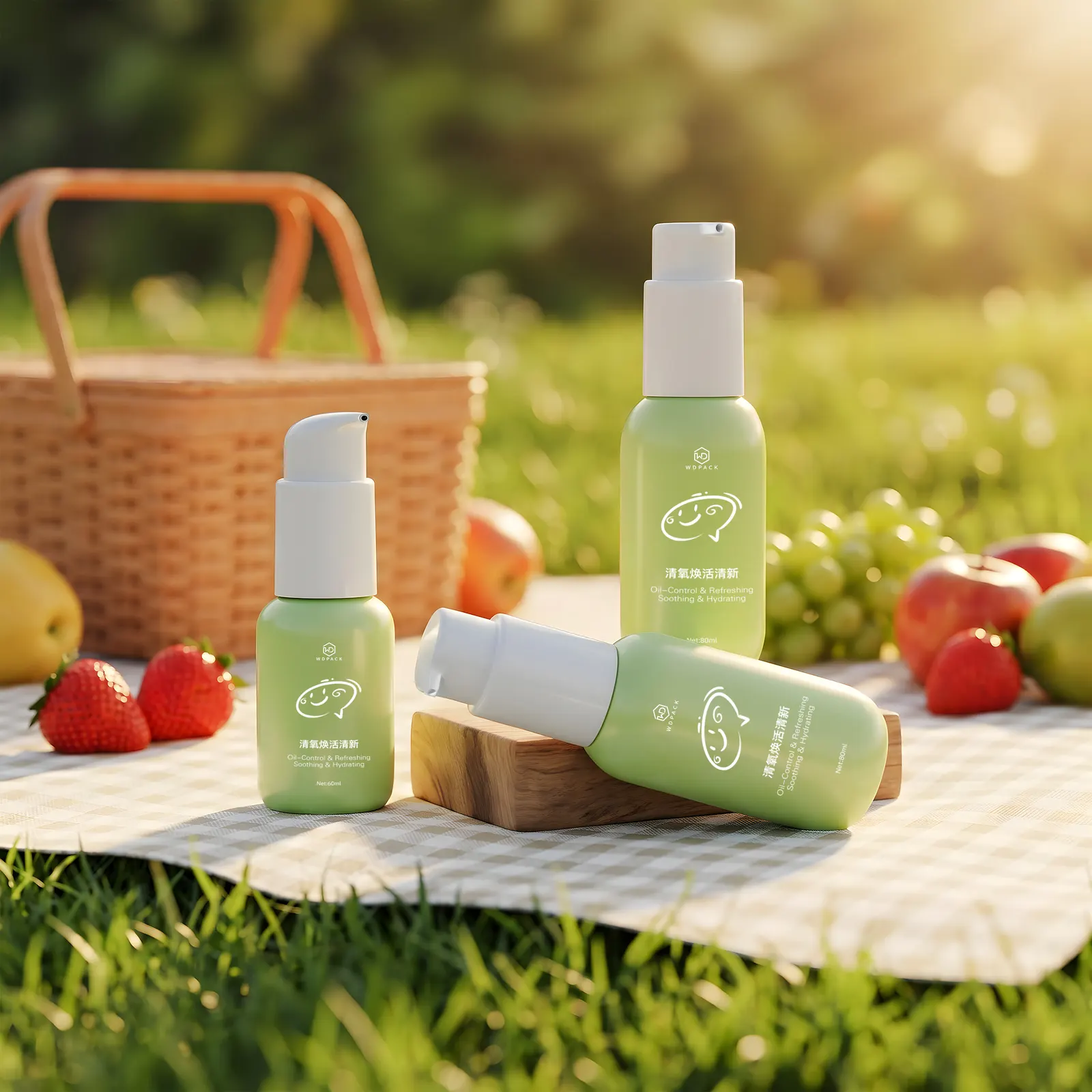 WDS49 Skincare packaging and dispensing bottles