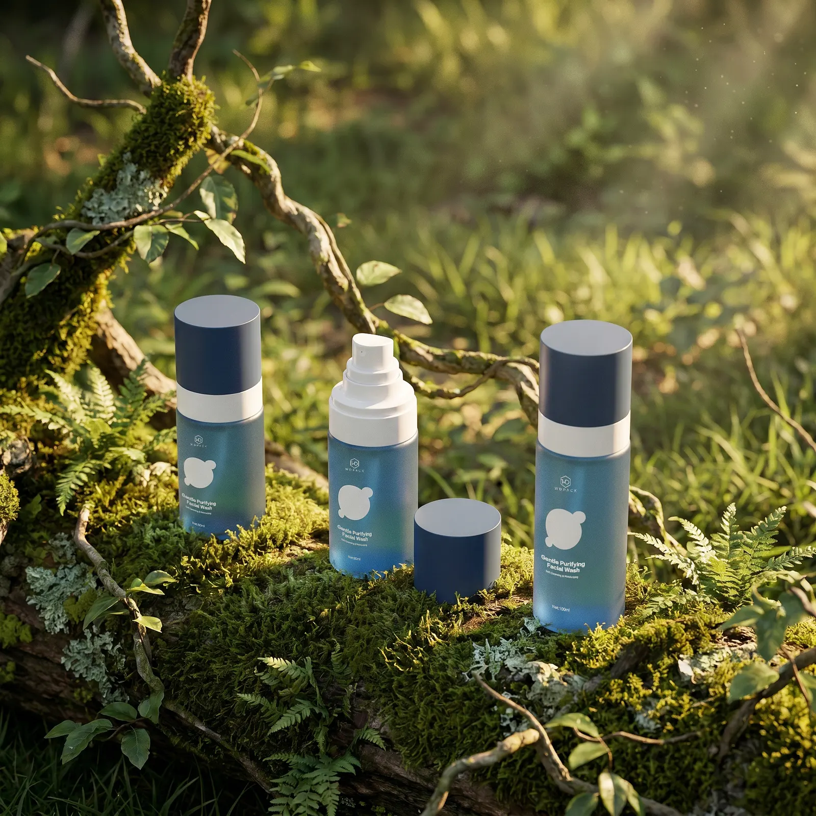 WDS50 Skincare packaging and dispensing bottles